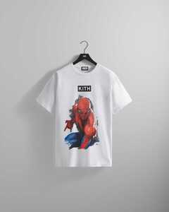 【S】KITH x Marvel Spider-Man Action Vintage Tee キス マーブル スパイダーマン spiderman ヴィンテージ Tシャツ WHITE small