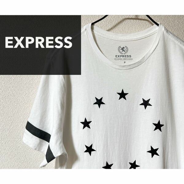 EXPRESS エクスプレス　スタープリント Tシャツ 半袖Tシャツ 