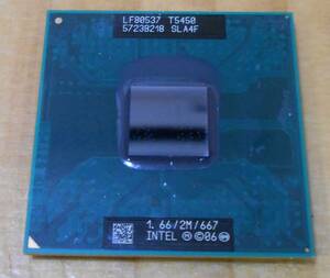 作動確認 Intel Core2 DUO T5450 SLA4F Mobile CPU Processor Socket P 1.66Ghz 2MB ノートパソコン