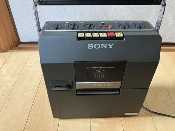 ソニー SONY CASSETTE-CORDER カセットコーダー TCM-1390【昭和レトロ】【送料無料】