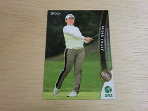 EPOCH 2021 JLPGA　No.14　申 ジエ　女子ゴルフ　OFFICIAL TRADING CARDS