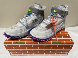 26.0cm NIKE offwhite AIRFORCE 1 Virgil Abloh ナイキ エアフォースワン オフホワイト ヴァージルアブロー 白