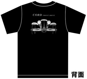 アドバタイジング コード 3222 黒 Ｔシャツ 1931 1930 アメ車 cord ホットロッド クラシックカー ビンテージ アドバタイズメント