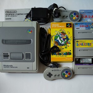 Nintendo SFC スーパーファミコン 一式+ソフト4本