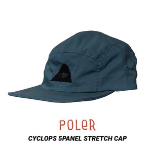 POLeR OUTDOOR STUFF■送料込■サイクロプス 5パネル キャップ■紺■アウトドア ソロキャンプ 登山 チャムス コールマン ノースフェイス