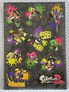 【非売品 B2サイズ切り抜きPOPのみ】《1点物》スプラトゥーン 2【2017年製 未使用品 告知 販促】SWITCH