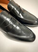 新品未使用 SANTONI サントーニ 11.8万円 ローファー ビジネスシューズ イタリア製 正規店購入 ベルルッティ ジョンロブ ブラック_画像5