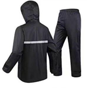 レインスーツ メンズ 上下セット レインウェア バイザー取り外し可自転車ポンチョ 原付 雨具 シンプル 前開きジッパー