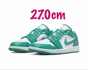 新品未使用【27.0cm】Nike WMNS AirJordan1Low Turquoiseナイキ ウィメンズ エアジョーダン1 ロー ターコイズダンク