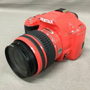 040701 209559　ペンタックス K-x SR デジタル 一眼レフ カメラ レンズ SMC PENTAX-DAL 1:3.5-5.6 18-55mm AL 52mm 　通電確認済