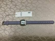 90%OFF●新品●OPEX(オペックス) 腕時計　革ブレスタイプ角型紫790D1_画像3