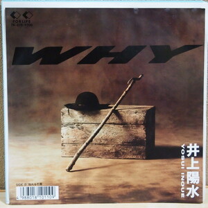 即決 999円 EP 7'' 見本盤 プロモ 井上陽水 WHY c/w 揺れる花園 1987年