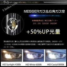 光量50％UP 純正交換 HID D2S ヘッドライト バルブ 車用 BMW X5 E53 H12.8～ 4300k 6000k 8000k 発光色選択可能 LinksAuto_画像5