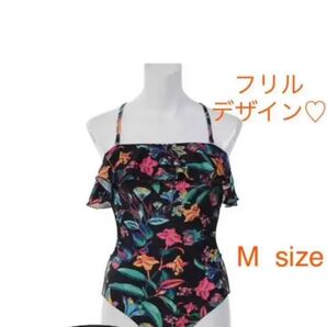 新品未使用品 胸元フリル ワンピース水着 O'NEILL