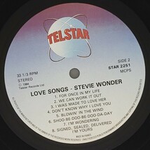 良盤屋◆LP◆EU 輸入盤 スティーヴィー・ワンダー ／ ラブ・ソングス　 Stevie Wonder ／ Love Songs／1984　 ◆Pop Rock,◇P-3459_画像6