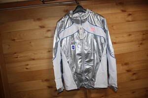 未使用adidasアディダス メンズO XL NASA 陸上 ランニング ウインドブレーカージャケット サウナジャケット ジップパーカー