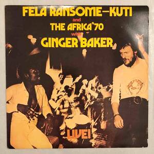 ■1987年 US盤 FELA RANSOME KUTI AND THE AFRICA ’70 with GINGER BAKER - LIVE! 12”LP CELL 6134 Celluloid