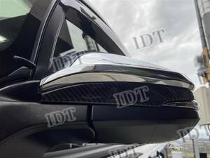 IDT 新型 60系 ハリアー リアルカーボン ドアミラー ガーニッシュ アンダーライン カバー ZSU6#W ASU6#W AVU65W ハイブリッド