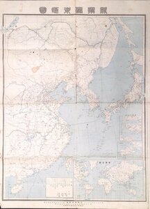 古地図『新撰極東地図 朝鮮』大阪毎日新聞 明治37年