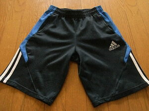 Adidas Kids Sports Jersey Short Bants Navy White &amp; Blue Line Размер 140 см.