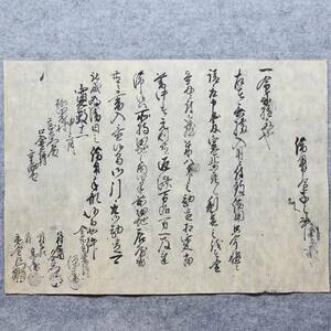 古文書 寛政十二年 借用申金子之事 豊詰村 未解読 詳細不明 新潟県