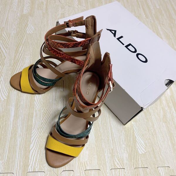 ALDO アルド パイソン カラフル ハイヒール サンダル