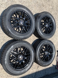 ●送料激安●エアチェック済●　225/60R17　ヨコハマ　アイスガードiG50PLUS　2018年製バリ山4本 　7J　ハブ径73mm　PCD100　INSET48