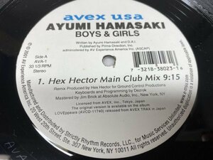 NO 4-2100 ◆ 12インチ ◆ Ayumi Hamasaki ◆ Boys & Girls (Hex Hector Remixes)