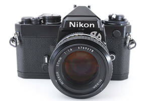 ■美品■ ニコン Nikon FE ボディBK + Ai NIKKOR 50mm F1.4 レンズセット （031204066845)