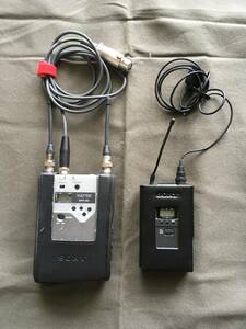 SONY ワイヤレスマイク　送受信システム　WRT-822,WRR-861 ECMマイク付き