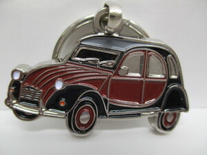 ★最後の1個★超レア稀少★CITROEN★シトロエン 2CV★キーリング★正規品★エンジ・黒ツートン★新品・未使用品★定形外送料120円★
