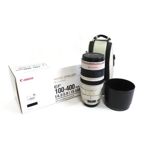 Canon 望遠ズームレンズ EF100-400㎜ F4.5-5.6L IS USM/極美品　元箱、フード、ケース付