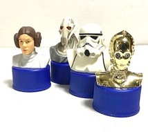 スターウォーズ　レイア姫、ストームトルーパー、ジェネラル・グリーパス、Ｃ－３ＰＯ の ヘッド４種　ペプシコーラペットボトルキャップ_画像9