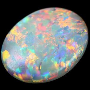 1.835ct 天然ホワイトオパール オーストラリア 遊色 高品質〔Australia White opal 宝石 jewelry natural 裸石 loose ルース〕