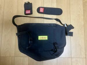 Manhattan Portage Bike Messenger Bag Manhattan Poe te-ji messenger bag black shoulder pad Mini pouch 