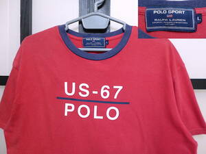 90s ポロスポーツ US-67 プリント Tシャツ / 90年代 ラルフローレン POLO SPORT RALPH LAUREN T-Shirt