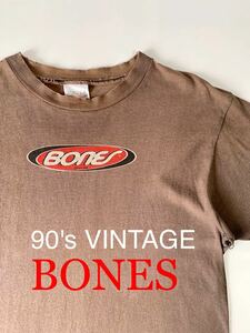 90's VINTAGE BONES オリジナル スケート Tシャツ 95年 コピーライト ボーンズ ビンテージTシャツ スケーター powell caballero bones