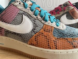 限定レアモデル!【新品未使用】NIKE BY YOU “UNLOCKED” AIR FORCE 1 LOW“ 27.0cm FULL SNAKESKIN