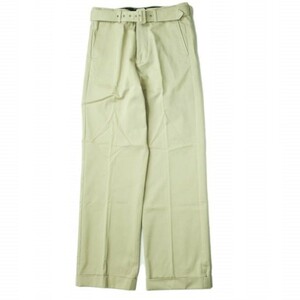 新品 UNUSED アンユーズド 20SS 日本製 BELTED PANTS ベルテッドチノパンツ UW0840 2 Beige ジップフライ ボトムス g6511