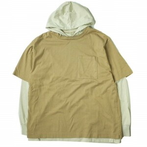 新品 GOLD ゴールド 東洋エンタープライズ 20SS 30/2 HEAVY SUVIN COTTON LAYERED PARKA レイヤードプルオーバーパーカー GL68416 M g6694