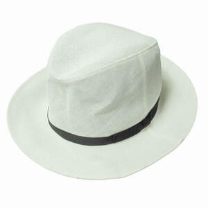 新品 KIJIMA TAKAYUKI キジマタカユキ PAPER CLOTH HAT - MIDDLE BRIM ペーパークロスミドルブリムハット 191332 1 White 麦わら帽子 g6582