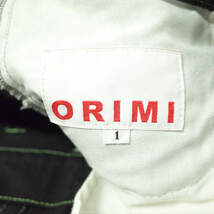 新品 ORIMI オリミ 22SS 日本製 RIPPED OFF JEANS シャギーカットジーンズ S22201 1 BLACK カットオフ デニムパンツ ジップフライ g6556_画像9