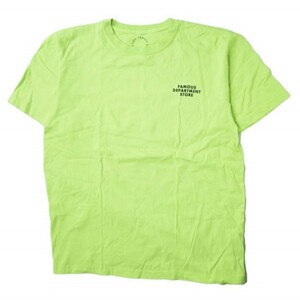 FAMOUS DEPARTMENT STORE フェイマスデパートメントストア 20SS プリントT S/S 20071312000020 L グリーン ロゴ Tシャツ 417 EDIFICE g3999