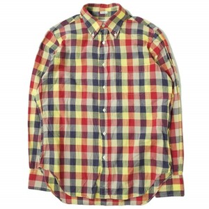INDIVIDUALIZED SHIRTS インディビジュアライズドシャツ アメリカ製 ブロックチェックBDシャツ 15-32(STANDARD FIT) マルチカラー g6717