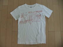 日本製 ハリウッドランチマーケット MADE IN JAPAN HOLLYWOOD RANCH MARKET 100%cotton サイズ1 白橙_画像2