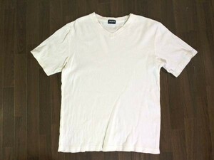 ●ユニクロ★UNIQLO★Vネック半袖Ｔシャツ M 白　ホワイト ※難有