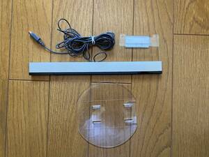 【ジャンク】Wiiセンサーバー　RVL-004、センサーバースタンドRVL-016＆Wii本体専用スタンド補助プレート RVL-019