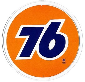 ユニオン７６ ロゴ ラウンドタイプ 円形 ガソリン系 アメリカンブリキ看板 アメリカ 雑貨 アメリカン雑貨