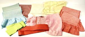 昭和ビンテージ 帯揚げ 豪華8点セット 絞り染め 絹 和装小物 着物 色彩豊かで汎用性のあるセットです！ SET