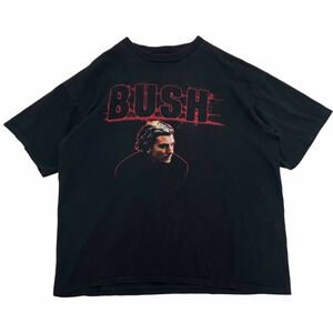 5千スタ【90s ロックバンド BUSH ビンテージ Tシャツ XL】イギリス USA製 ブッシュ バンT 古着 音楽 cygnus コピーライト nirvana rage